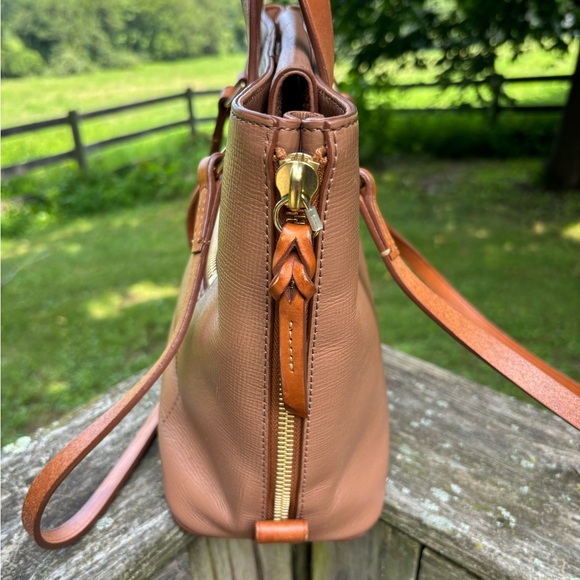 Dooney & Bourke Tan Leather Morgan Tote Bag - Picture 5 of 9
